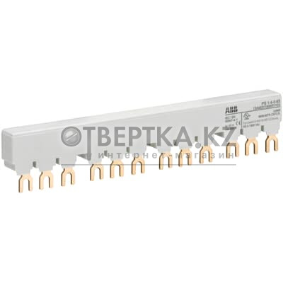 3-фазная шина-перемычка 65 A для 4 устройств ABB PS1-4-0-65 1SAM201906R1104