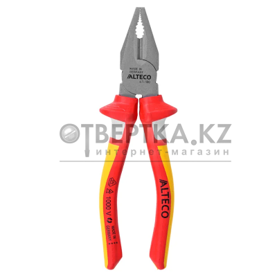 Плоскогубцы комбинированные диэлектрические VDE 180 мм, 3К рукоятка ALTECO Industrial 0101-VDE-180-X