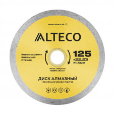 Диск алмазный по керамической плитке ALTECO 125x22.23x1.4мм Диск алмазный по керамической плитке ALTECO 125x22.23x1.4мм
