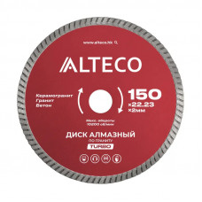 Диск алмазный по граниту ALTECO TURBO 150x22.23x2мм Диск алмазный по граниту ALTECO TURBO 150x22.23x2мм