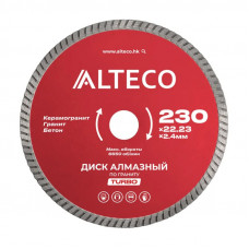 Диски алмазные по граниту турбо 230*22,23 ALTECO в Кокшетау Диски алмазные по граниту турбо 230*22,23 ALTECO в Кокшетау