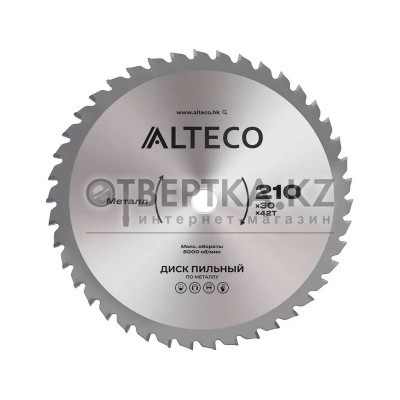 Диск пильный по металлу ALTECO 210x30x42T EMB 210х30х1,9, 42Т