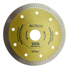 Диск алмазный сплошной ультратонкий X-Тип ALTECO 125x22.23x1.2мм Диск алмазный сплошной ультратонкий X-Тип ALTECO 125x22.23x1.2мм
