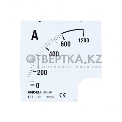 Шкала для амперметра ANDELI 100/5 100/5 96*96 (scale)