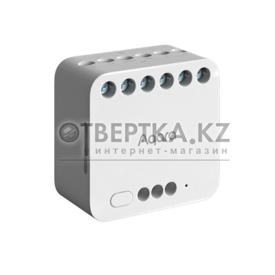 Реле двухканальное с сухим контактом Aqara Dual Relay Module T2 DCM-K01