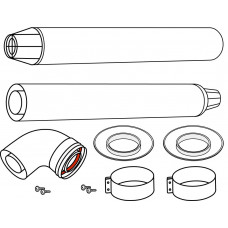 Комплект коаксиальный Ariston Ø60/100 - 1000 мм для горизонтального монтажа