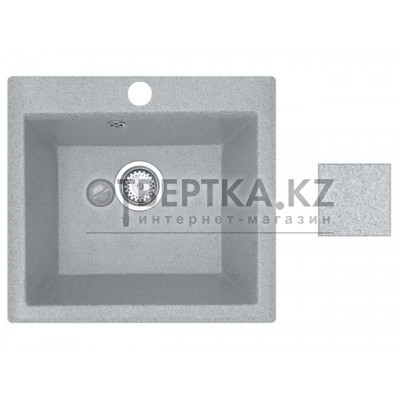 Мойка кухонная из искусственного камня SOLO серый 500х460 мм, AV Engineering AV500460SGRA