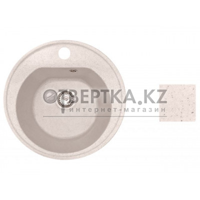 Мойка кухонная из искусственного камня RICHI песочный 510х510 мм, AV Engineering AV510510RSNA