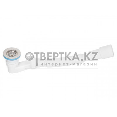 Сифон для душевого поддона низкий h70мм, выпуск 64мм, с гибкой трубой 1 1/2