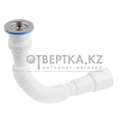 Сифон 1 1/2"х40/50 гофрированный, выпуск 64мм, AV Engineering AVE129781