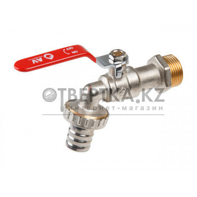 Кран водоразборный 3/4" нар. настенный со штуцером, AV Engineering AVE166034