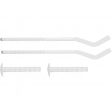 Кронштейн штыревой плоский с дюбелем для радиаторов 7,5х165мм, 2 шт., AV Engineering