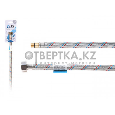Подводка гибкая, SUS, иголка м10 короткая - гайка 1/2