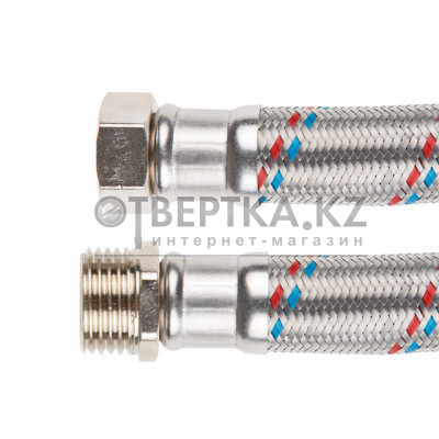 Подводка гибкая, SUS, гайка 1" - штуцер 1" 40см AV Engineering AVE20740