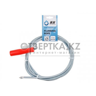 Трос сантехнический пружинный ф 9 мм длина 3 м AV Engineering AVE34009030