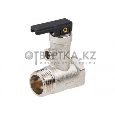 Предохранительный клапан 1/2" нар.-вн. для бойлеров с ручкой спуска, AV Engineering AVE3671212
