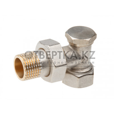 Кран вентильный угловой 1/2" вн.-нар. для радиатора, AV Engineering AVE396012