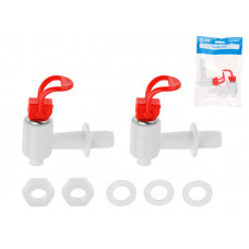 Кран пластиковый с врезкой, AV Engineering (2 шт. инд. упак.)