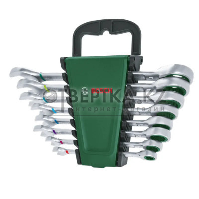 Набор гаечных ключей с трещоткой, 8 предметов 1600A027PS