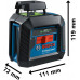 Лазерный нивелир Bosch GLL 2-20 G + BT150 0601065001