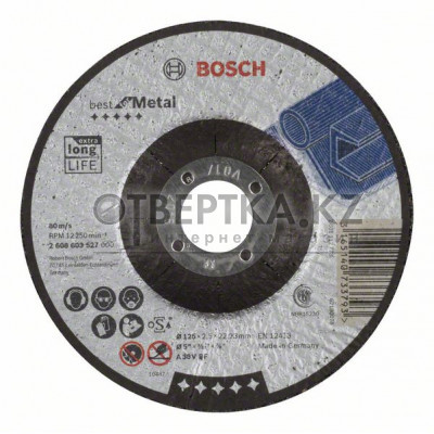 Отрезной круг выпуклый Bosch 2608603527