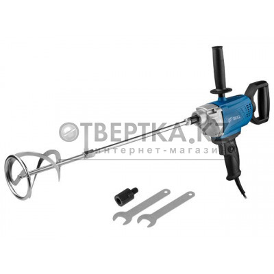 Миксер строительный BULL BM 1408 800 Вт, 1 скор., M14/M12, рег. об. + насадка