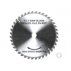 Диск пильный 255х30 мм/25,4 мм 40 зуб. по дереву BULL