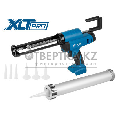 Аккум. пистолет для герметика BULL CG 1860 SOLO, 300/600 мл, 2500 Н, 8,3 мм/с, рег. скор. 1304624