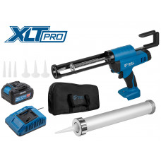 Аккум. пистолет для герметика BULL CG 1860 SET(1х4), сумка, 300/600 мл, 2500 Н, 8,3 мм/с, рег. скор. в Павлодаре