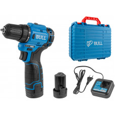 Аккум. дрель-шуруповерт BULL SR 1203 в чем. БЕСЩЕТ., 12 В, 37 Н*м, 2*2 А*ч акб, БЗП 10 мм в Актау