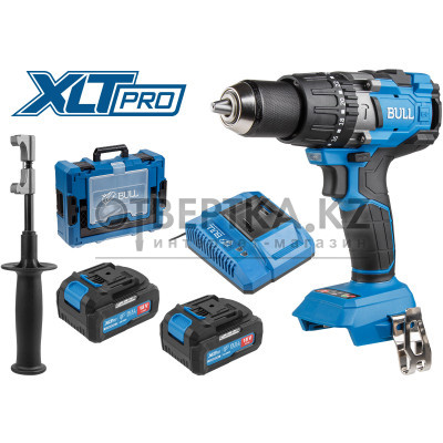 Аккум. дрель-шуруповерт BULL SR 1805 Xcase XLTpro, 2х4 А*ч, БЕСЩЕТ., 18 В, 120 Н*м, БЗП(мет.) 13 мм