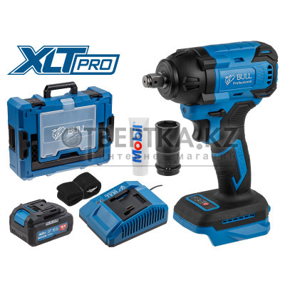 Аккум. ударный гайковерт BULL SC 1804 Xcase XLTpro БЕСЩЕТ., 18 В, 400 Н*м, 1/2