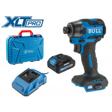 Аккум. ударный гайковерт/винтоверт BULL CID 2218 в чем. XLTpro, SET, БЕСЩЕТ., 18 В, 220 Н*м, 1х4 А*ч в Актау