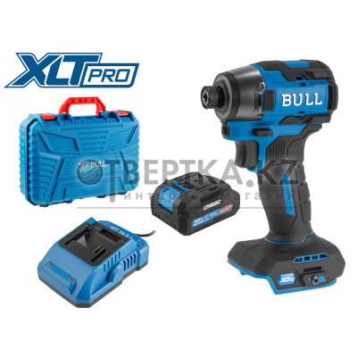 Аккум. ударный гайковерт/винтоверт BULL CID 2218 в чем. XLTpro, SET, БЕСЩЕТ., 18 В, 220 Н*м, 1х4 А*ч 1329953