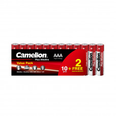 Батарейка CAMELION Plus Alkaline LR03-SP10+2 12 шт. в плёнке в Костанае