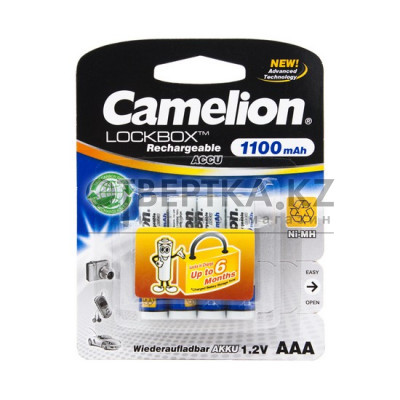 Аккумулятор CAMELION Lockbox RechargeableNH-AAA1100LBP4