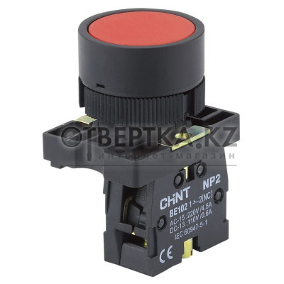 Кнопка управления CHINT NP2-EA41 без подсветки красная 1НО IP40 573774