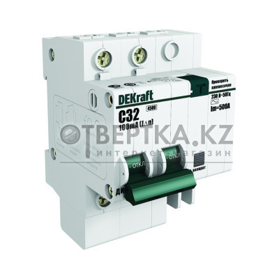Дифференциальный автоматический выключатель DEKraft 15162DEK ДИФ-101 1+N C 50А 30мА AC AC