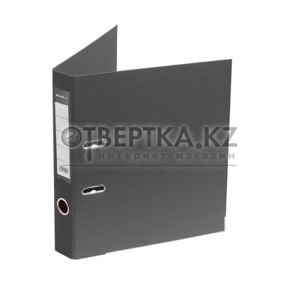 Папка-регистратор Deluxe с арочным механизмом, Office 2-GY27, А4, 50 мм, серый 31009