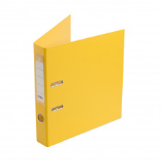 Папка-регистратор Deluxe с арочным механизмом, Office 2-YW5, А4, 50 мм, жёлтый в Алматы
