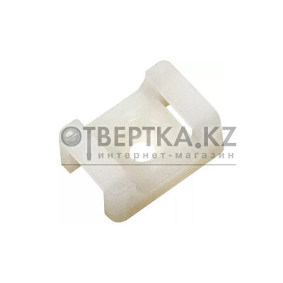 Площадка под винт Deluxe ПМ 22х16х4мм белая (100 штук в упаковке) The platform PM 22x16x4mm ?по 
