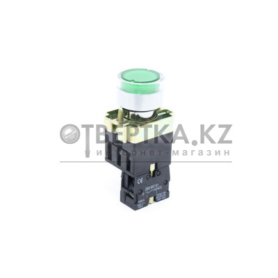 Кнопка открытая Deluxe XB2-BW3371 (зелёная с подсветкой) XB2-BW3371 green