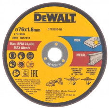 Диск отрезной по металлу DeWalt 76x1.6x10мм 3шт. DT20592-QZ Диск отрезной по металлу DeWalt 76x1.6x10мм 3шт. DT20592-QZ