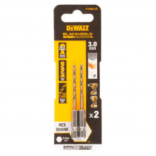 Сверло по металлу DeWALT EXTREME IMPACT Black&Gold 3х72мм 2шт. DT20602-QZ Сверло по металлу DeWALT EXTREME IMPACT Black&Gold 3х72мм 2шт. DT20602-QZ