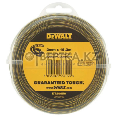 Леска для триммера DeWALT 2мм*15.2м DT20650-QZ