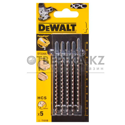 Полотно для электролобзиков по дереву DeWALT 5шт. DT2205-QZ