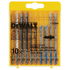 Набор биметаллических полотен для электролобзиков по дереву DeWALT 10шт. DT2294-QZ Набор биметаллических полотен для электролобзиков по дереву DeWALT 10шт. DT2294-QZ