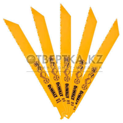 Полотно для универсальное сабельных пил DeWALT S1122VF 5шт. DT2387-QZ