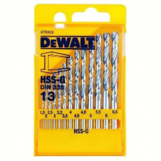 Набор сверл по металлу DeWALT 1.5-6.5мм 13шт. DT5922-QZ Набор сверл по металлу DeWALT 1.5-6.5мм 13шт. DT5922-QZ
