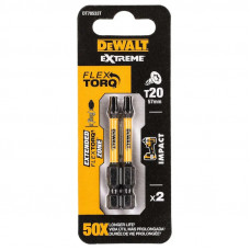 Биты ударные DeWALT T20 57мм 2шт. DT70533T-QZ Биты ударные DeWALT T20 57мм 2шт. DT70533T-QZ